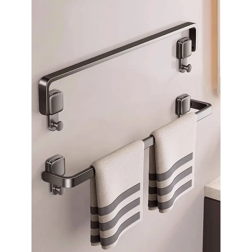 Suction Cup Folding Bathroom Towel Rack 6