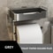 Aluminum Wall Mounted Toilet Paper Holder Shelf 14