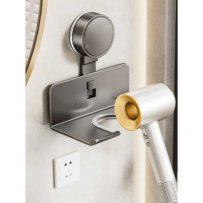 Wall Mounted Hair Dryer Holder Organizer 7