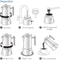 Stainless Steel Stovetop Espresso Moka Pot 3