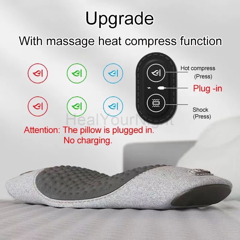 Electric Heated Waist Massage Support Pillow 9