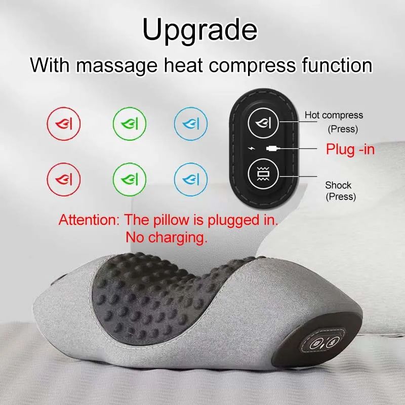 Electric Heated Waist Massage Support Pillow 11