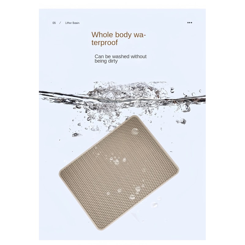 Double Layer Waterproof Cat Litter Mat 9