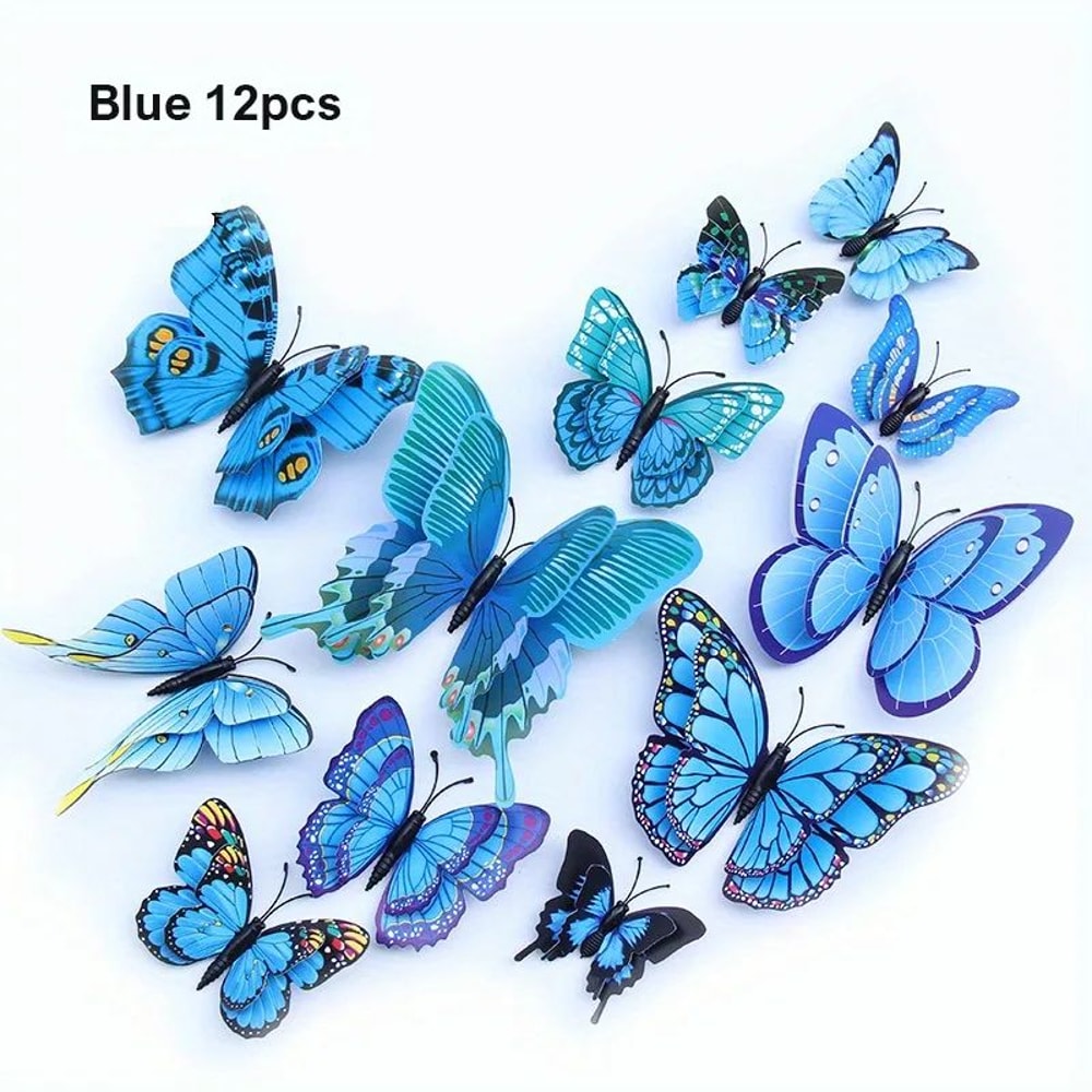 3D Butterfly Wall Decor Sticker Set 6