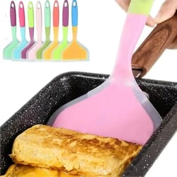 silicone kitchen cooking spatula (random color)