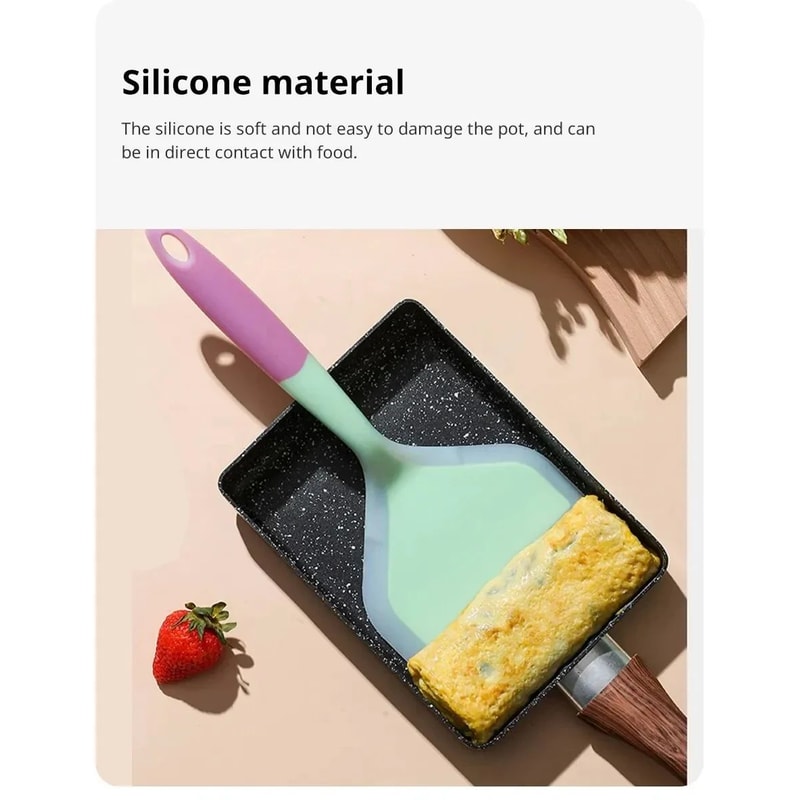 Silicone Kitchen Cooking Spatula Random Color 7