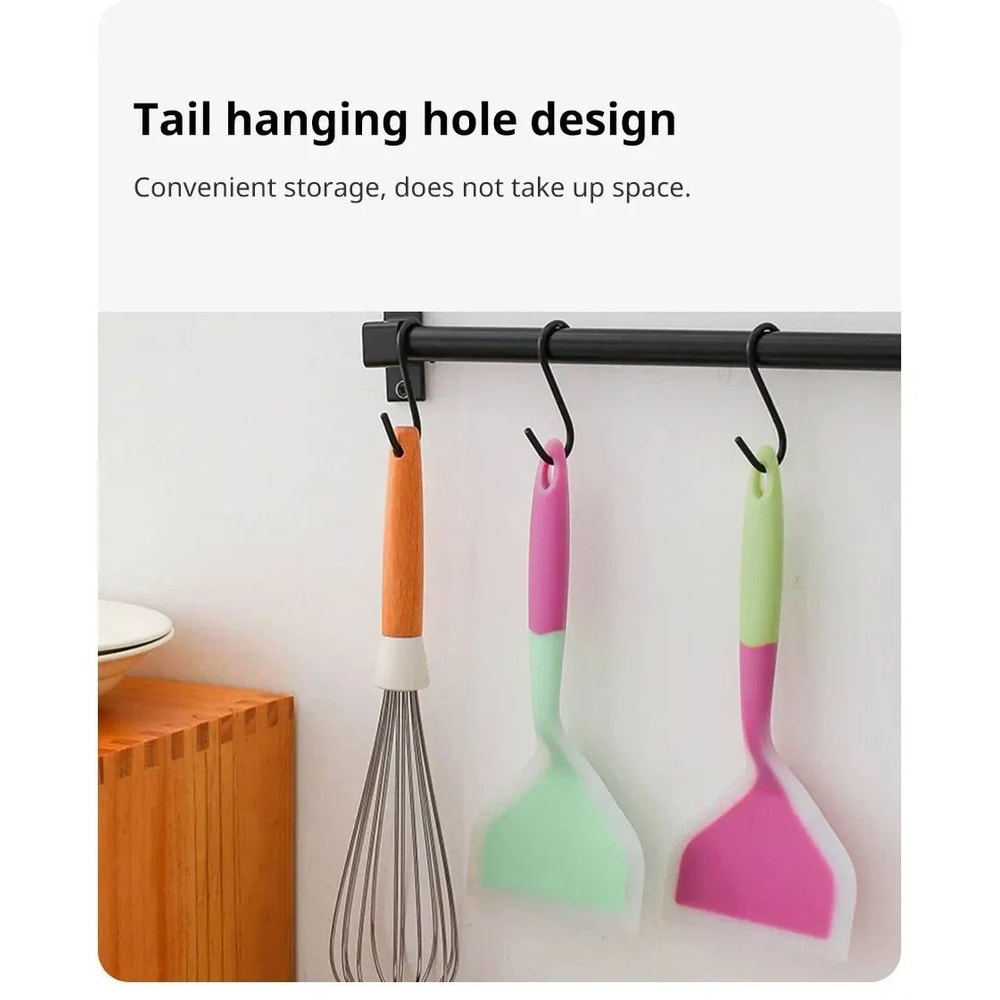 Silicone Kitchen Cooking Spatula Random Color 10