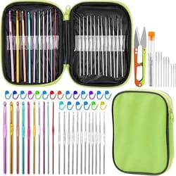 54 piece crochet needle kit with case