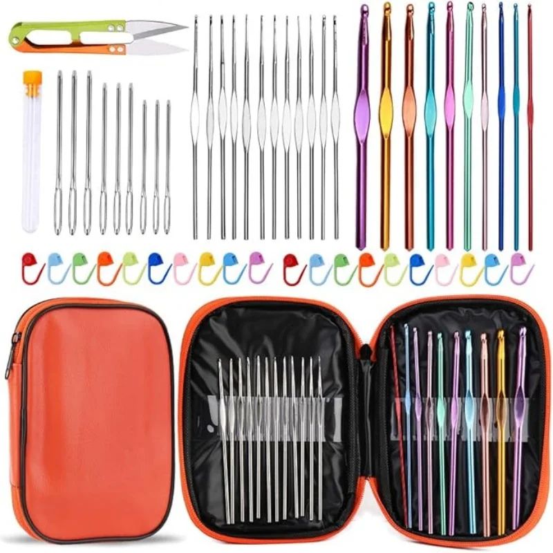 54 Piece Crochet Needle Kit With Case 10