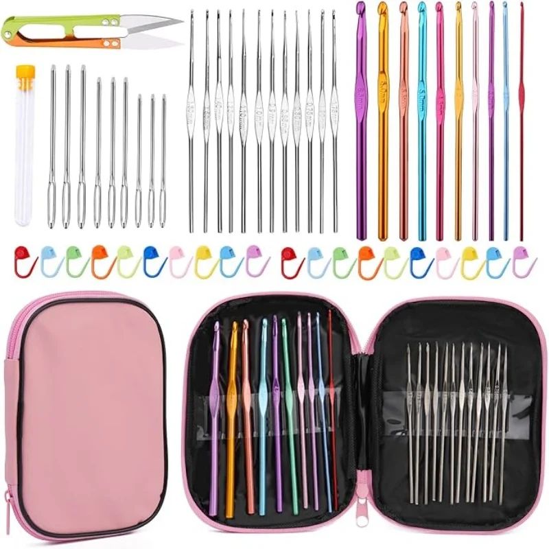54 Piece Crochet Needle Kit With Case 11
