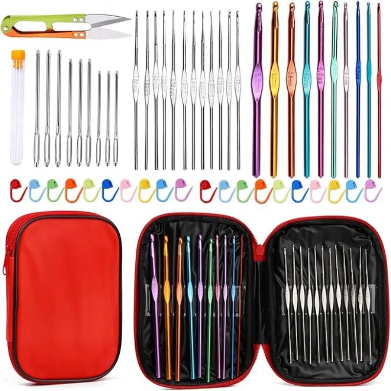 54 Piece Crochet Needle Kit With Case 14