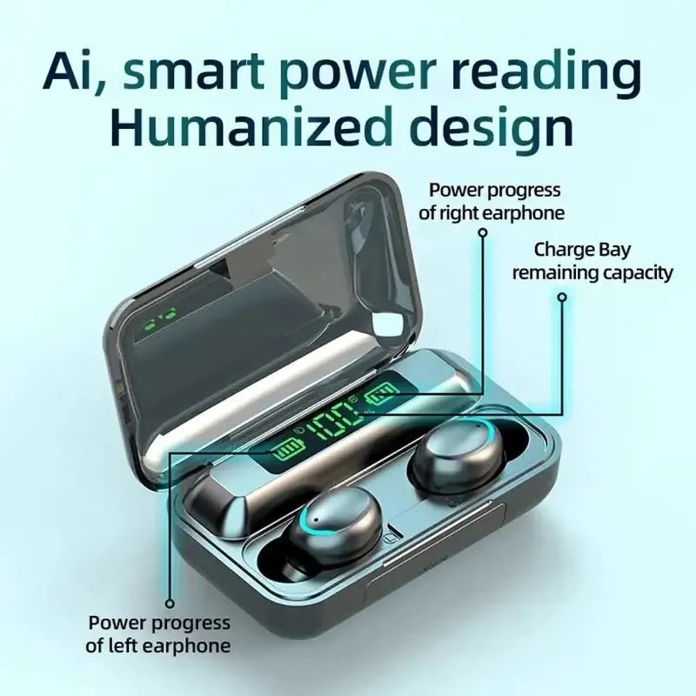 F9 Wireless Bluetooth Earbuds With Display 4