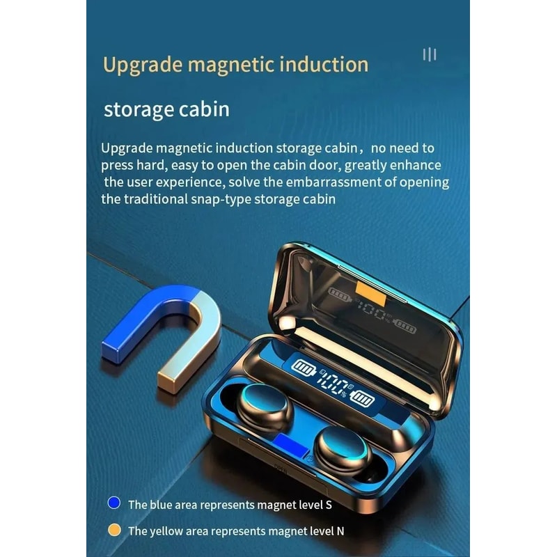 F9 Wireless Bluetooth Earbuds With Display 7