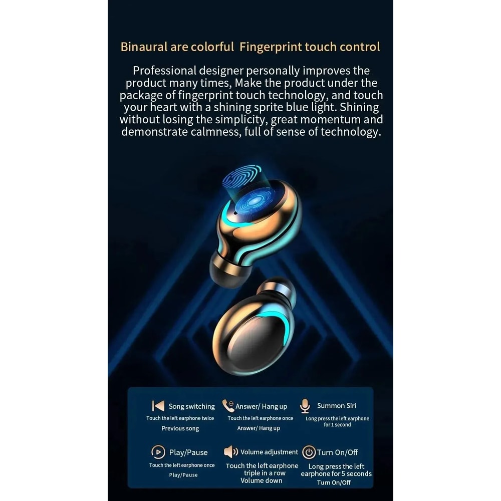 F9 Wireless Bluetooth Earbuds With Display 9