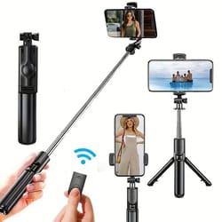 360 degree flexible selfie stick tripod