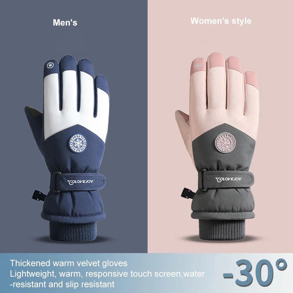 Waterproof Touchscreen Snow Ski Gloves 7