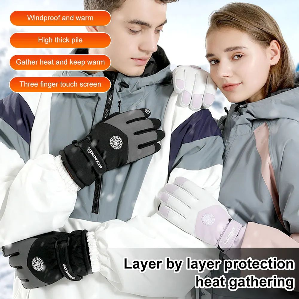 Waterproof Touchscreen Snow Ski Gloves 13