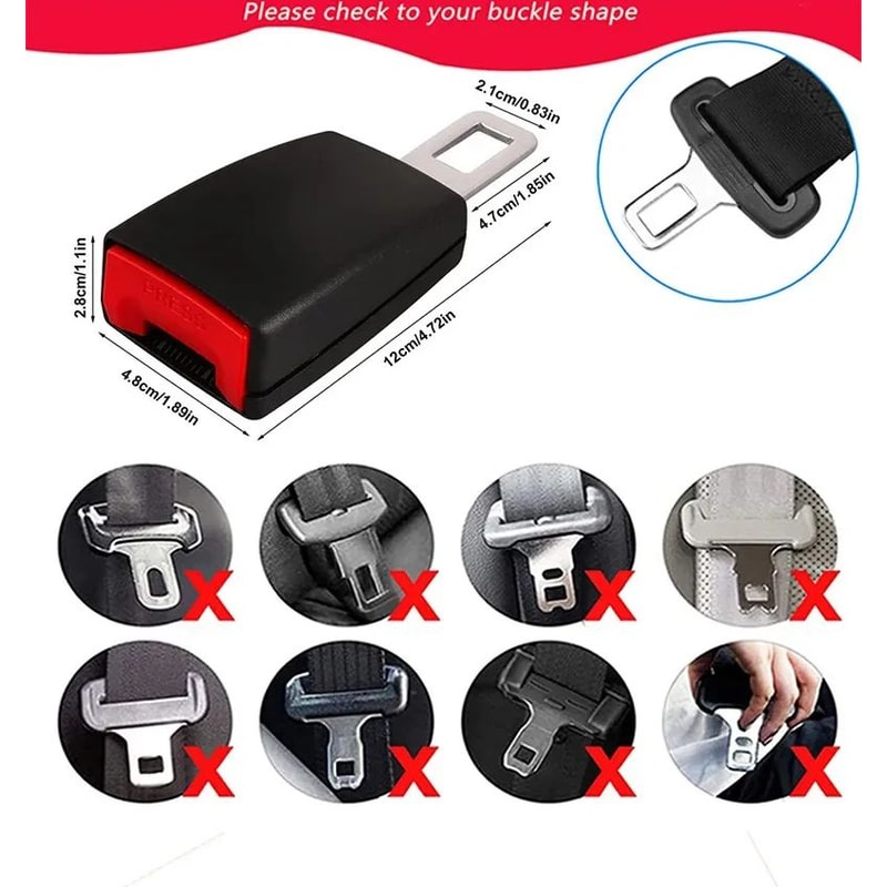 Car Seat Belt Extender Buckle Accessory 12