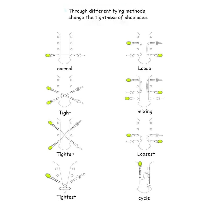 12 PCS NoTie Stretch Silicone Shoelaces 8
