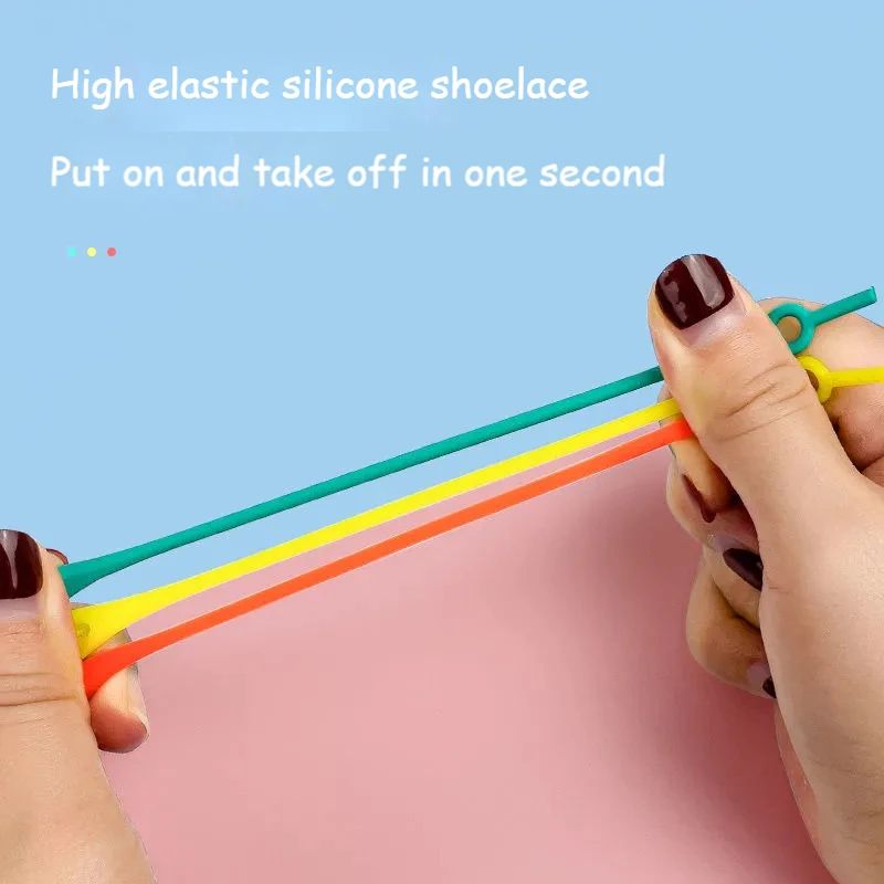 12 PCS NoTie Stretch Silicone Shoelaces 11