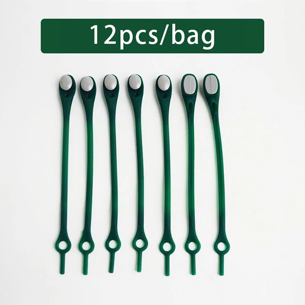 12 PCS NoTie Stretch Silicone Shoelaces 24