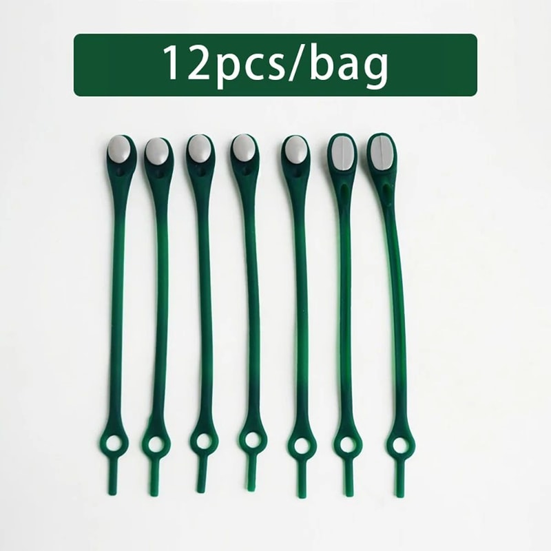 12 PCS NoTie Stretch Silicone Shoelaces 24