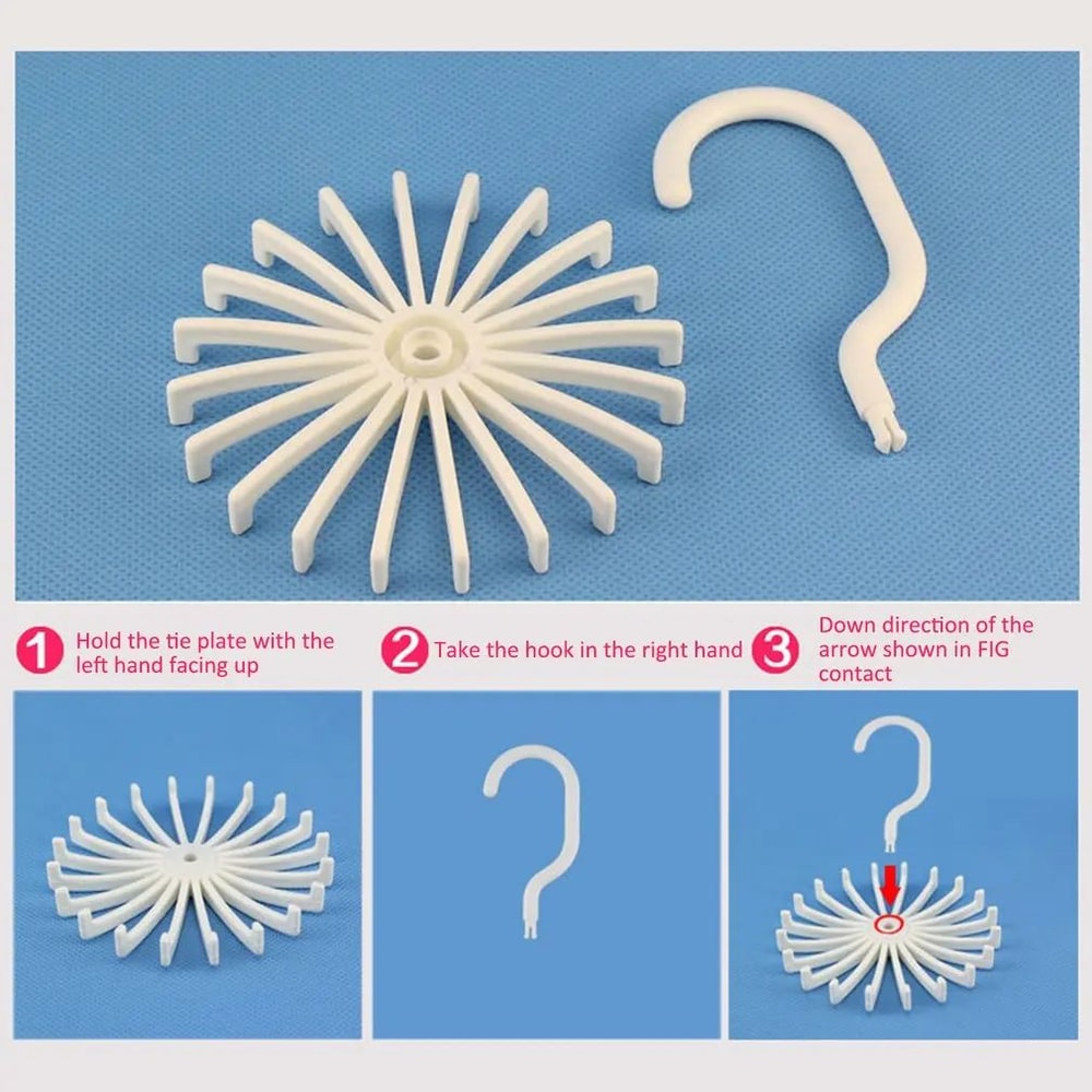 360 Degree Rotating Scarf And Tie Hanger Rack 4