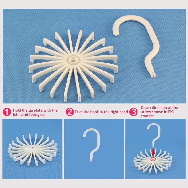 360 Degree Rotating Scarf And Tie Hanger Rack 4