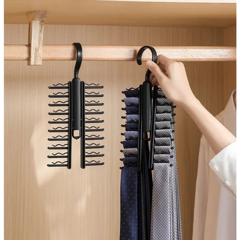 Rotating Tie And Belt Closet Organizer 6