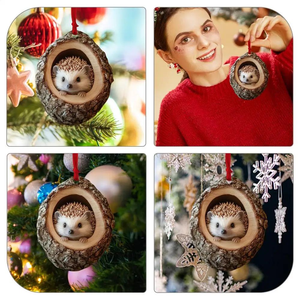 Christmas Animal Acrylic Pendant Ornaments 1