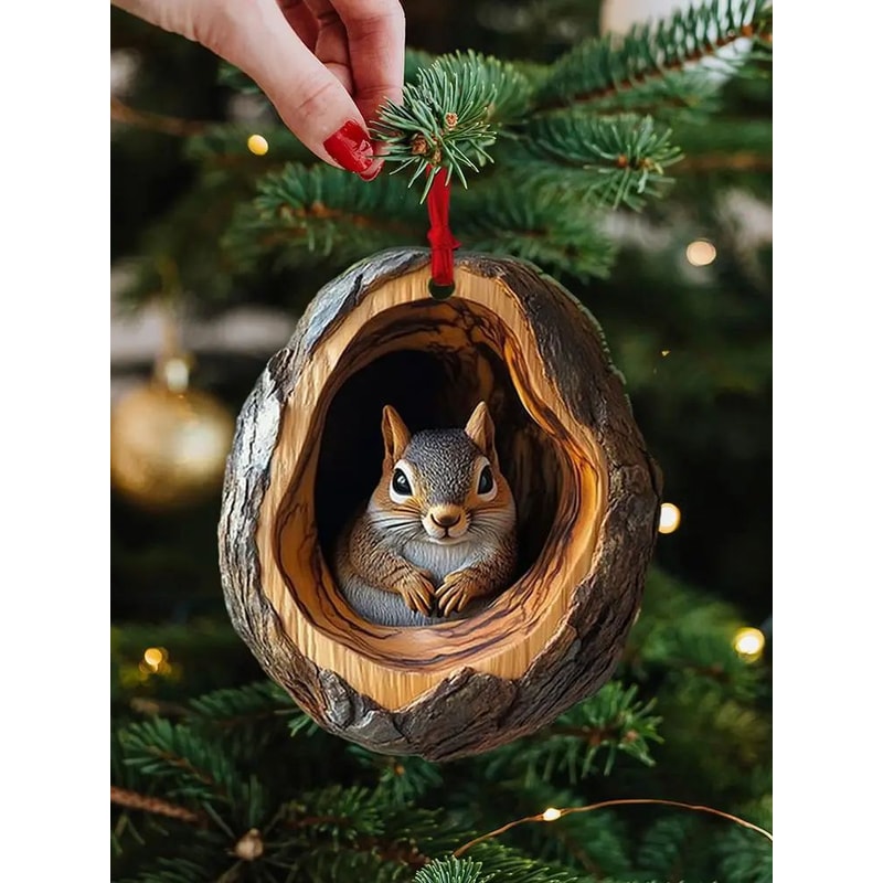 Christmas Animal Acrylic Pendant Ornaments 12