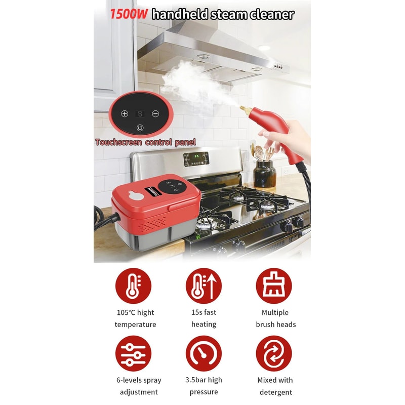 2500W Handheld Steam Cleaner 8