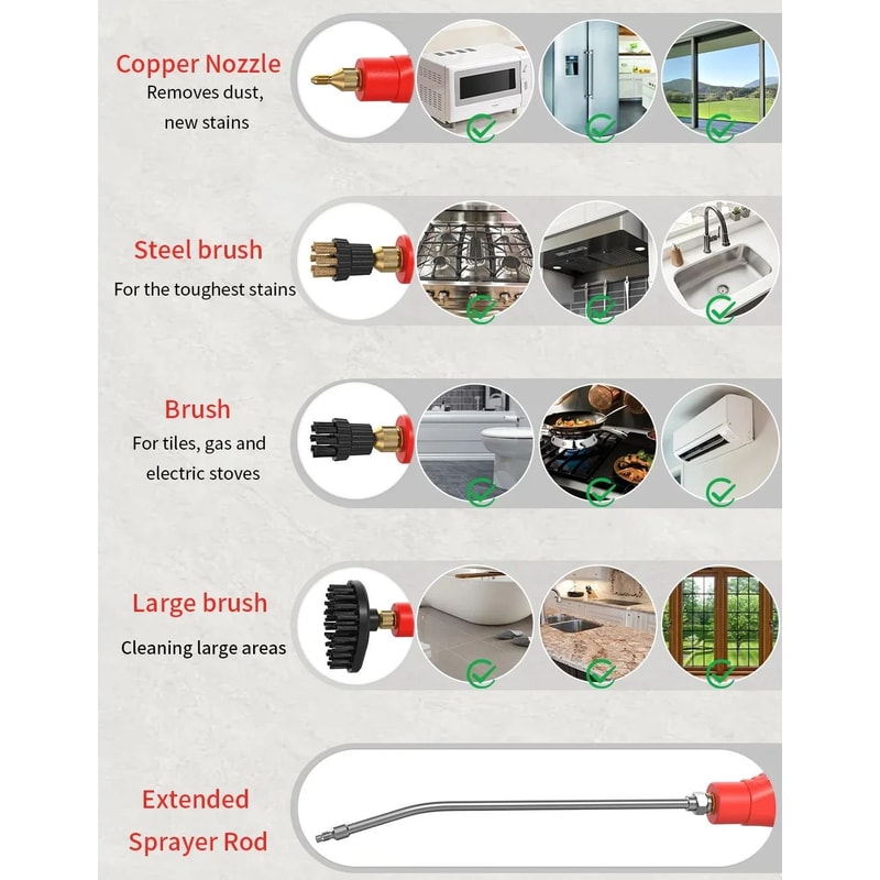 2500W Handheld Steam Cleaner 12