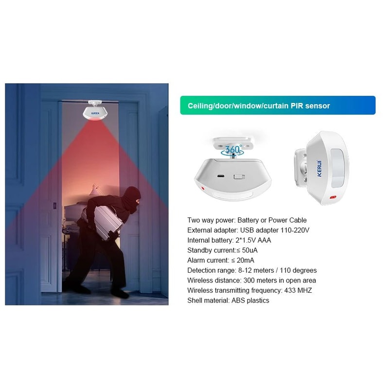 Wireless Motion Sensor Alarm 10
