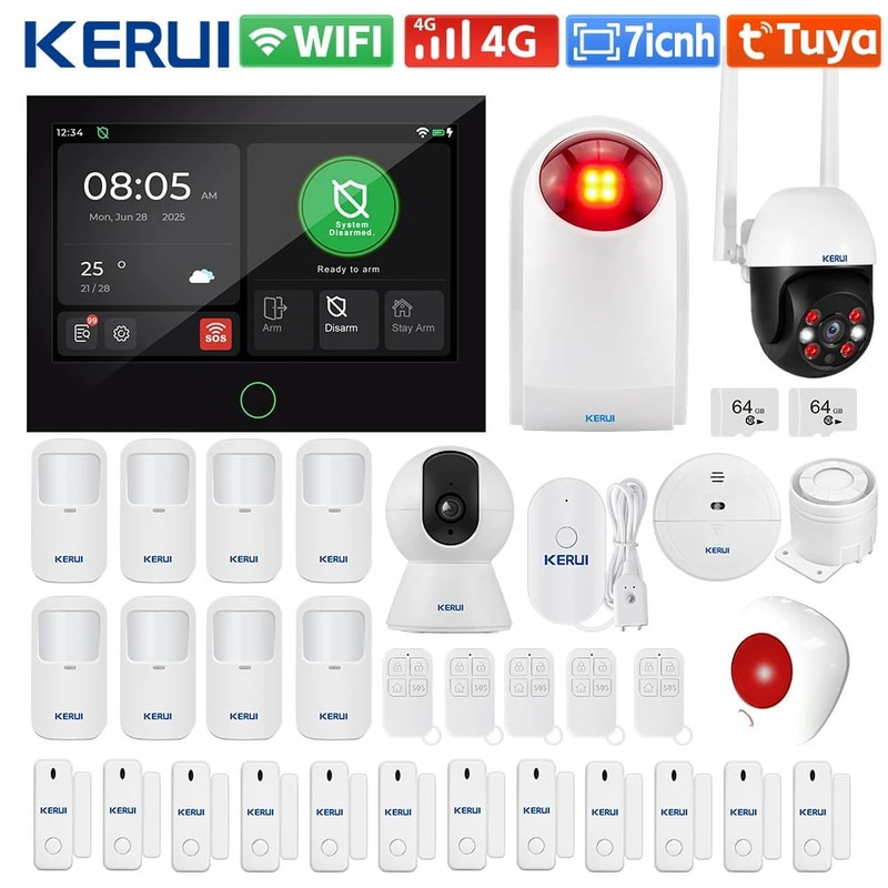 WiFi 4G Smart Home Alarm 6