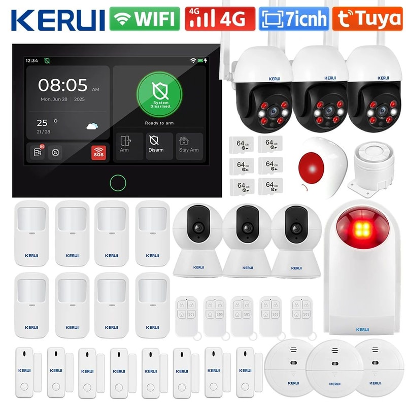 WiFi 4G Smart Home Alarm 9