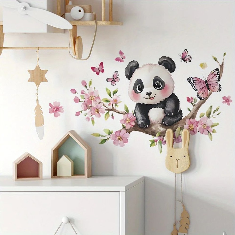 Panda Blossom Wall Sticker 1