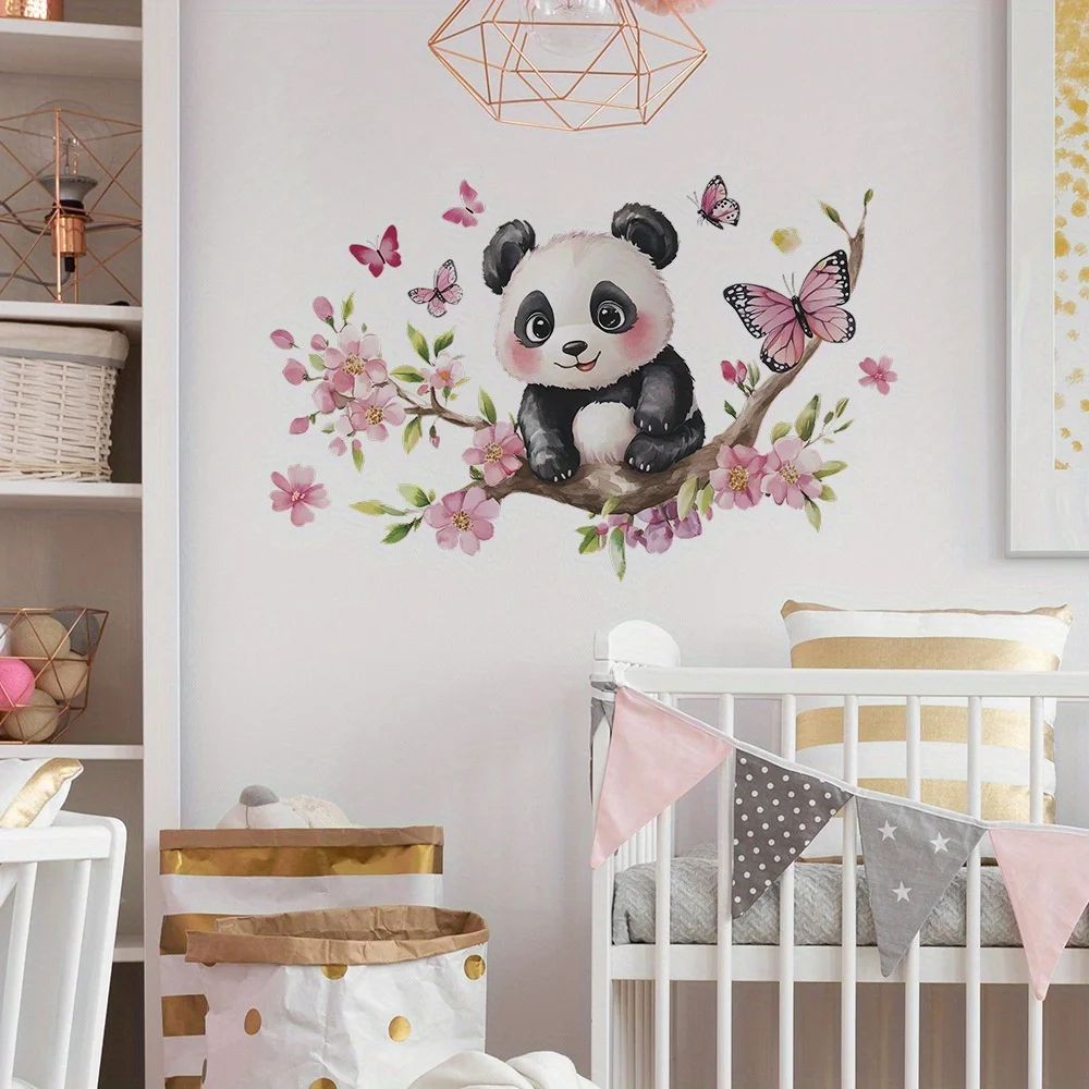 Panda Blossom Wall Sticker 2