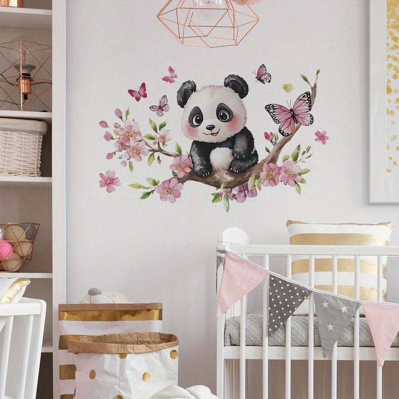 Panda Blossom Wall Sticker 2