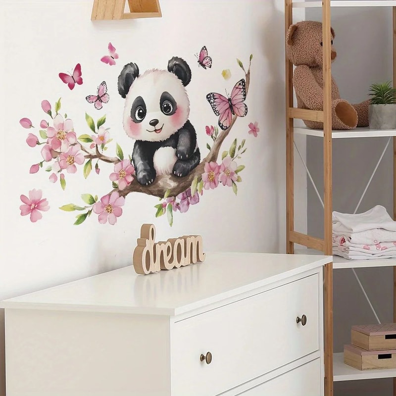 Panda Blossom Wall Sticker 3