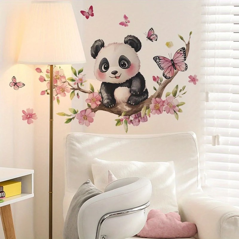 Panda Blossom Wall Sticker 4