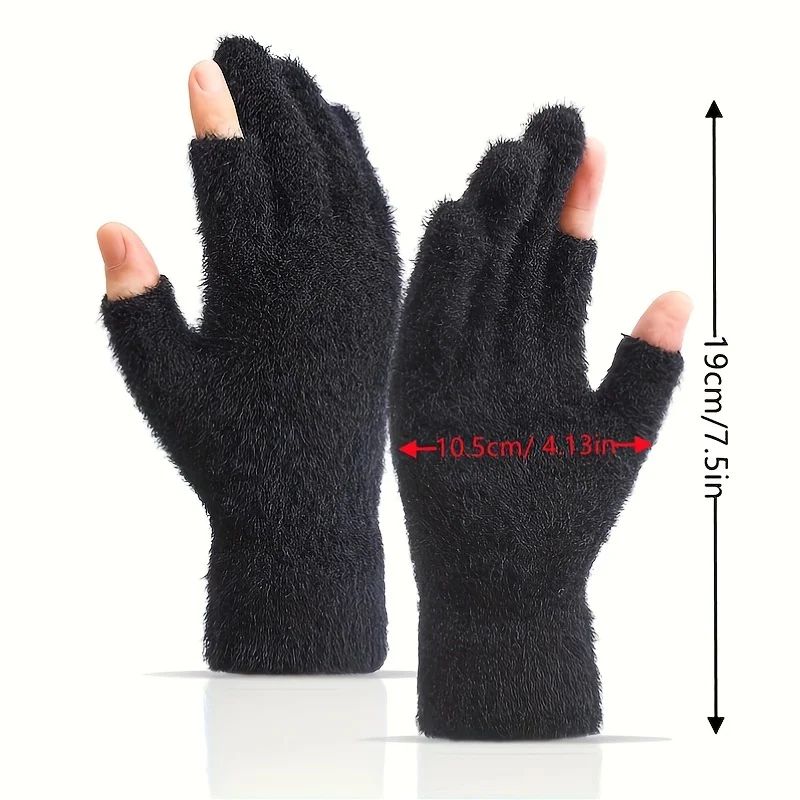 Winter Fingerless Touch Gloves 5