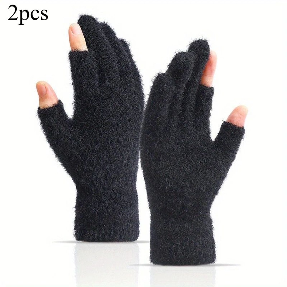 Winter Fingerless Touch Gloves 7