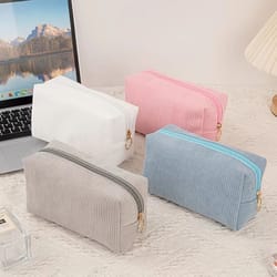 corduroy makeup storage bag organizer
