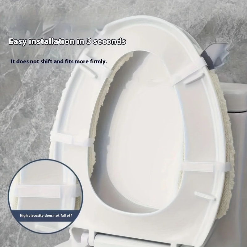Plush Toilet Seat Cover Pair 5