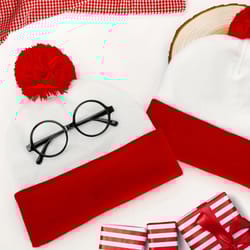 festive knit pom beanie