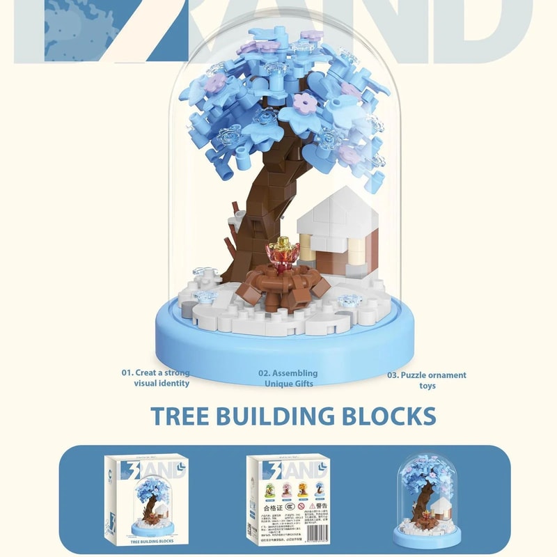 Mini Sakura Tree Block Model 3