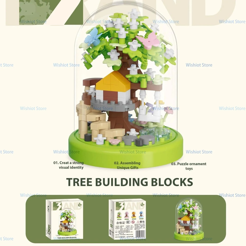 Mini Sakura Tree Block Model 4