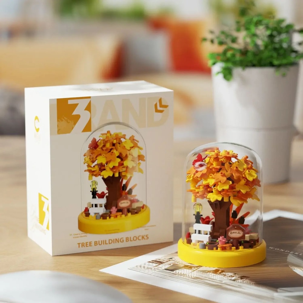 Mini Sakura Tree Block Model 7