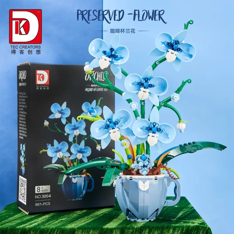 Orchid Flower Block Bouquet 12